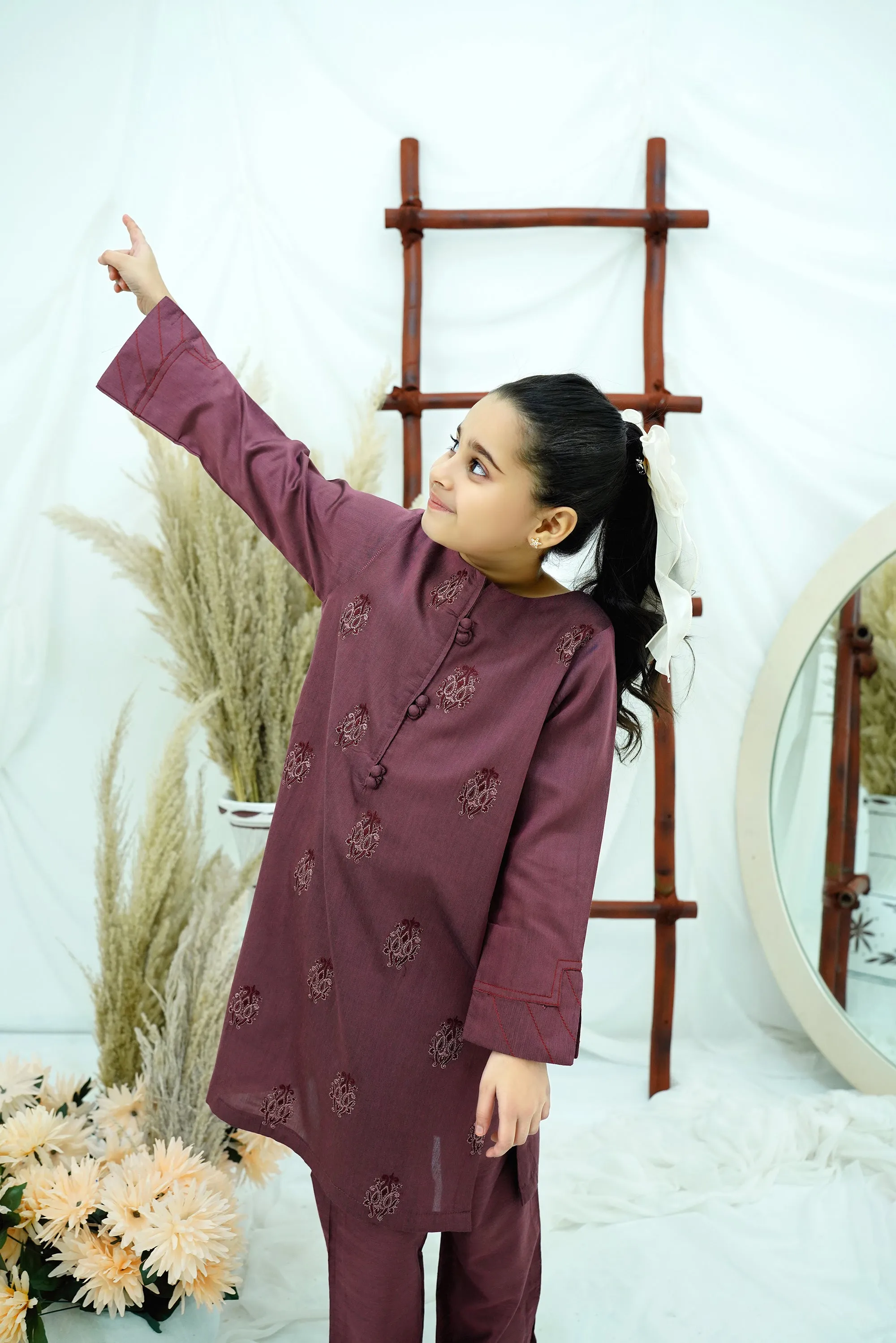 Rose Embroidered Chiffon