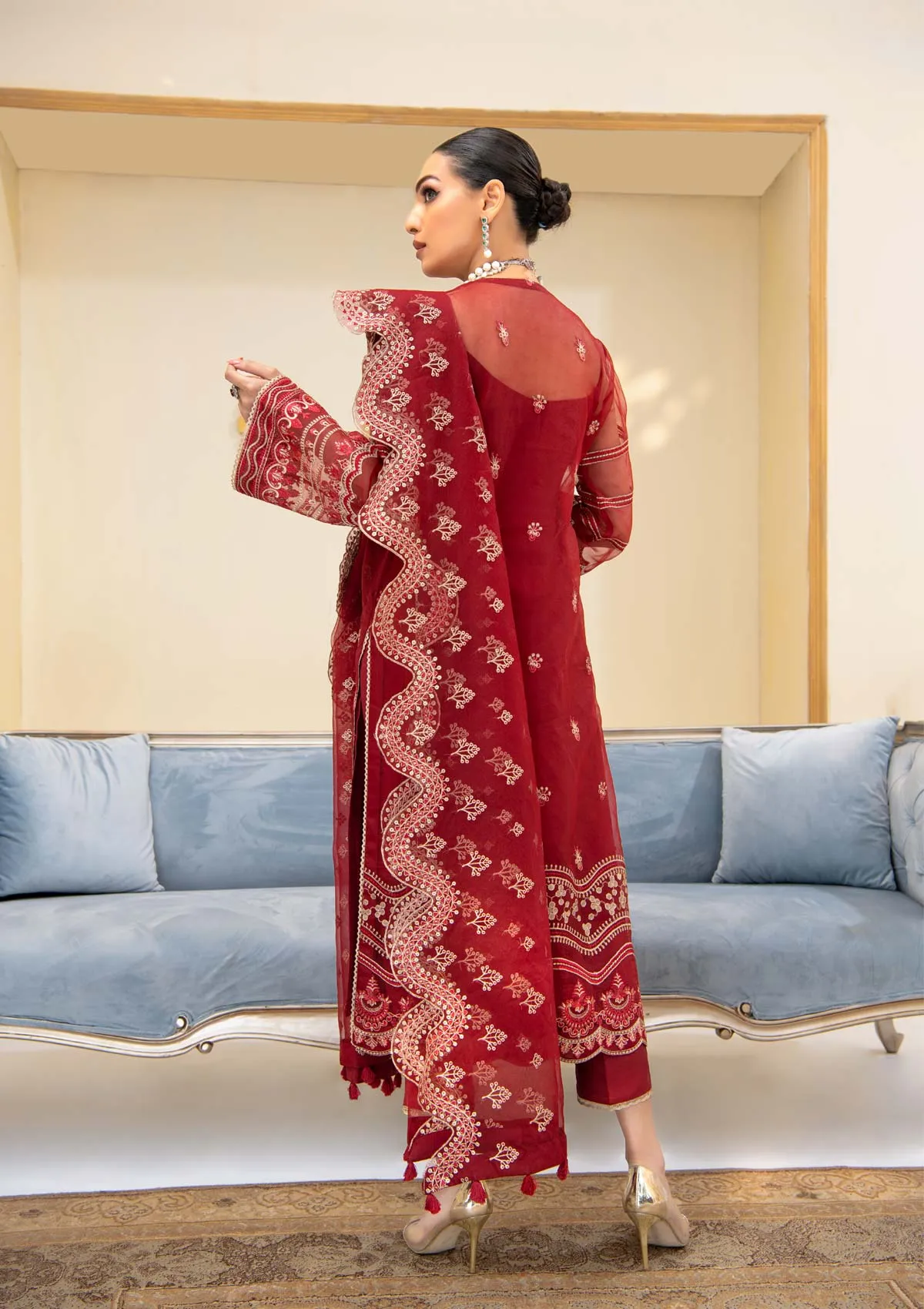 RÊVEUSE - LOOK 01 | AIK Atelier Reveuse Spring 2021 Collection - Organza & Tule | Unstitched mbroidered Organza Suits