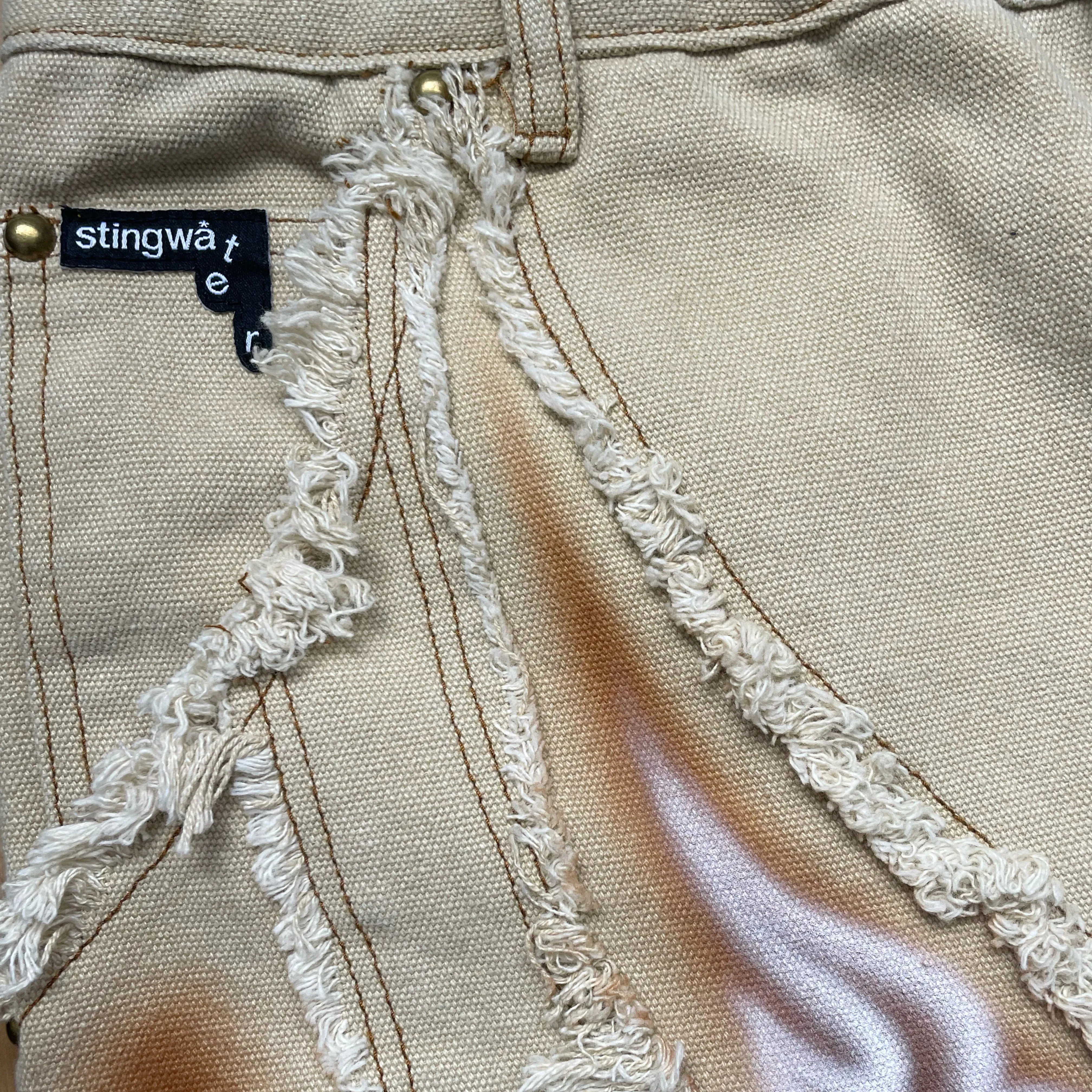Saloon Jean Shorts Khaki (ft. Kevin Mejia)