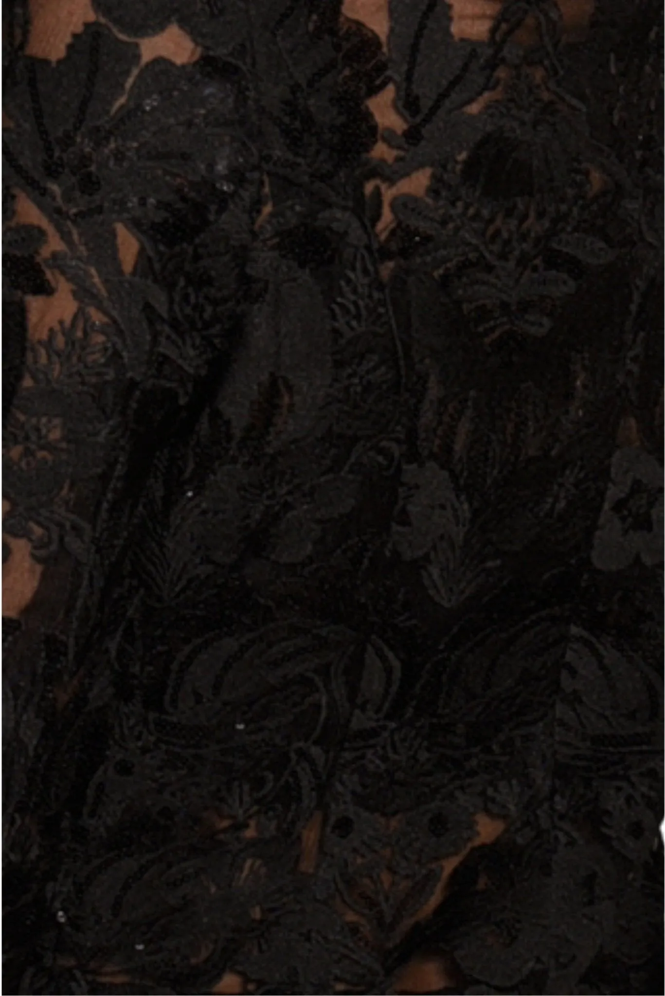 Sara Exquisite Black Lace Floral Pant