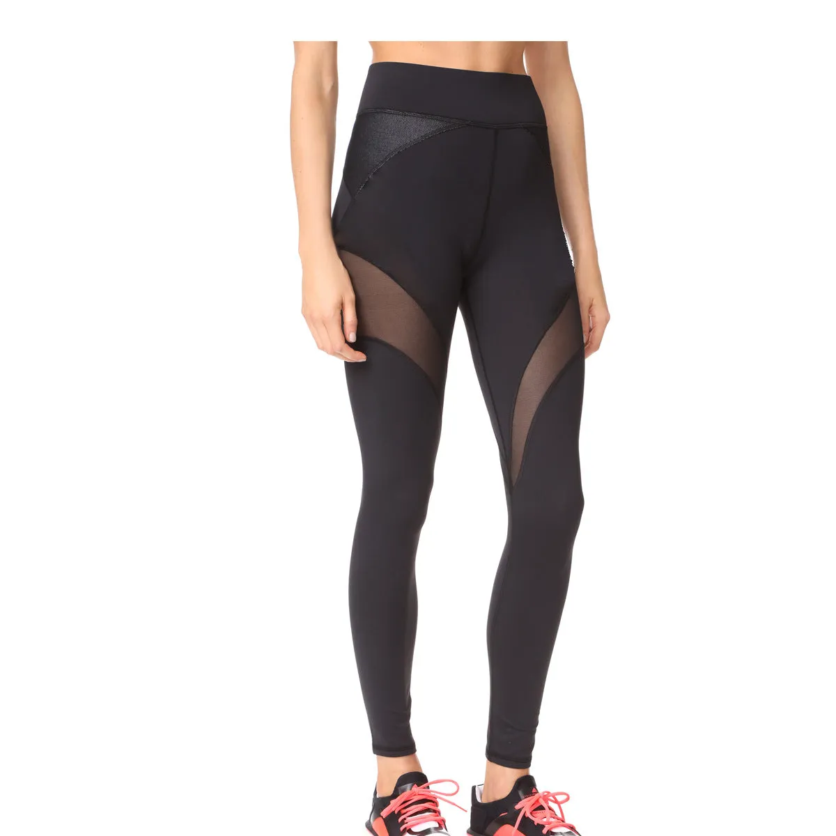 Sexy Perspective Mesh Stitching Yoga Pants