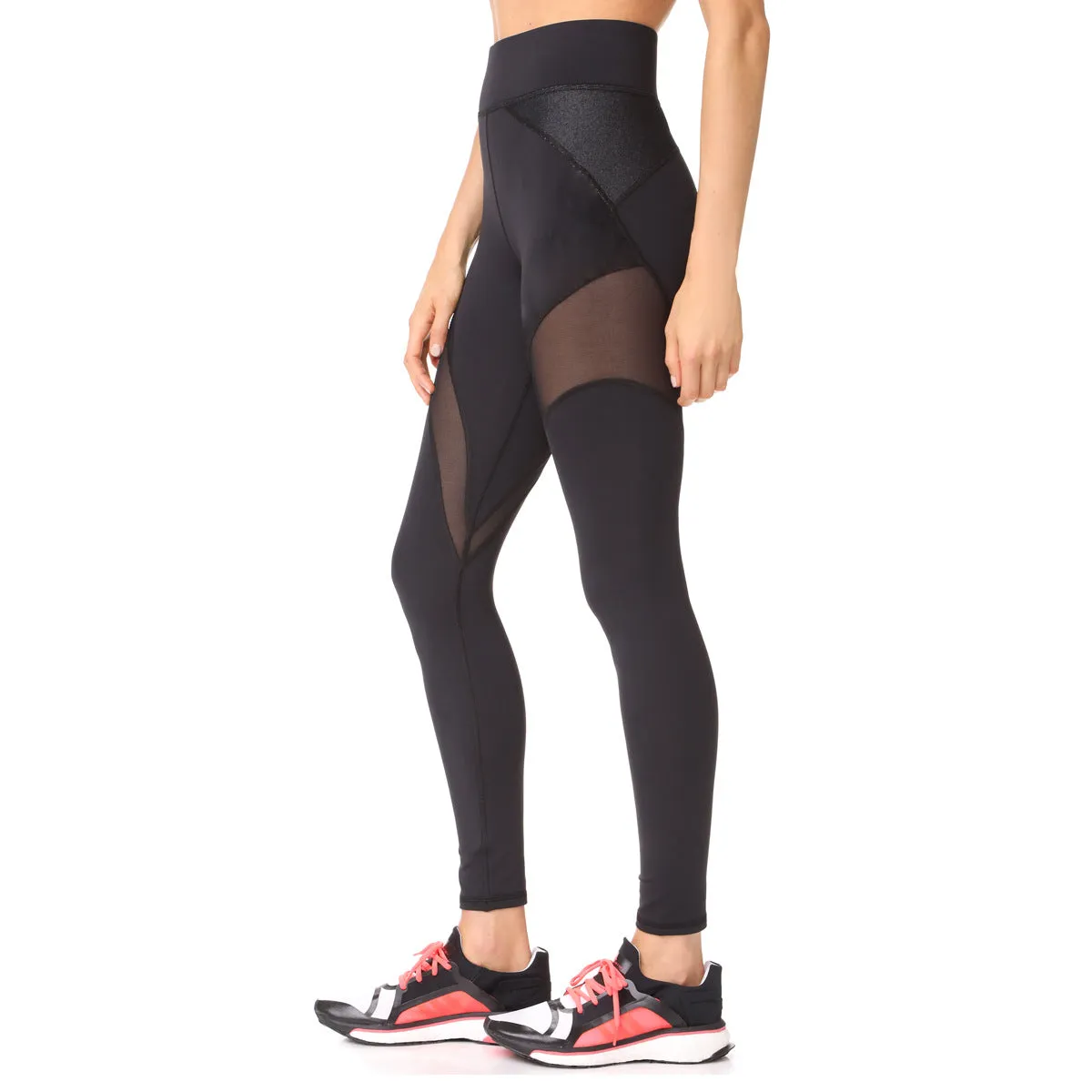 Sexy Perspective Mesh Stitching Yoga Pants
