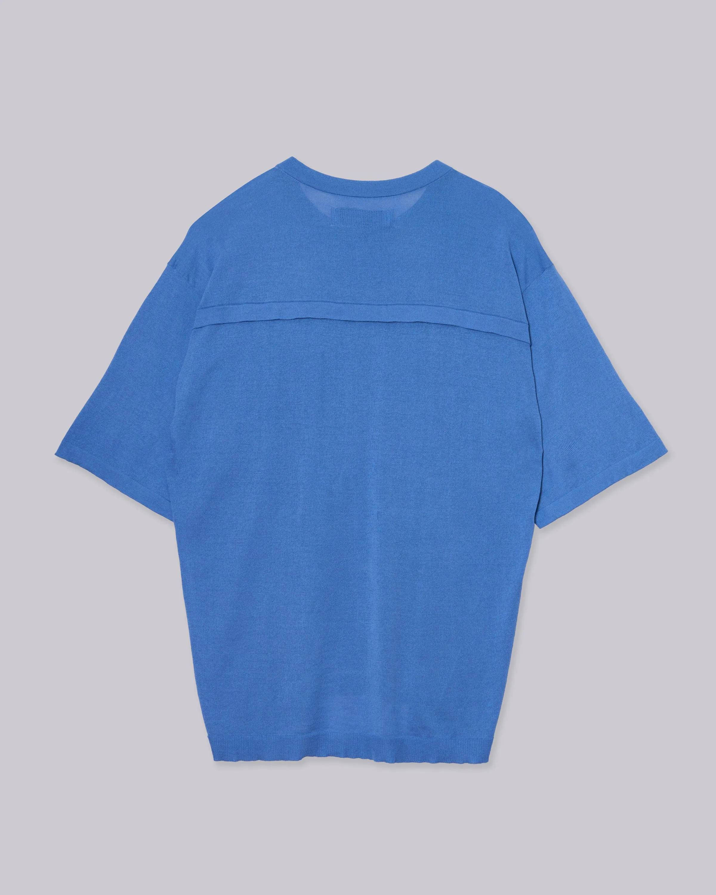Sheer Knit Tee in Cobalt