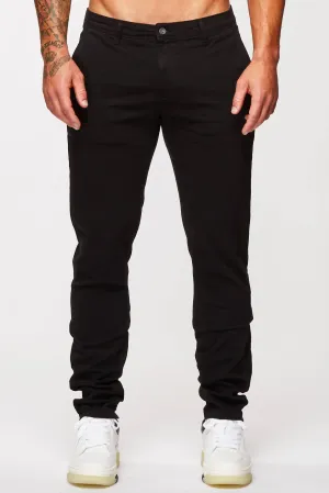 STRAIGHT LEG CHINO - BLACK