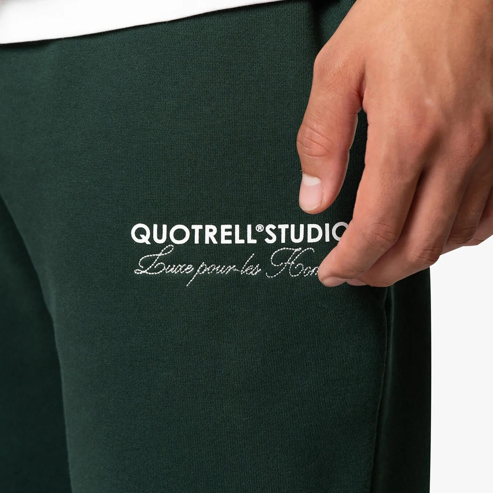 STUDIOS PANTS | PETROL/WHITE