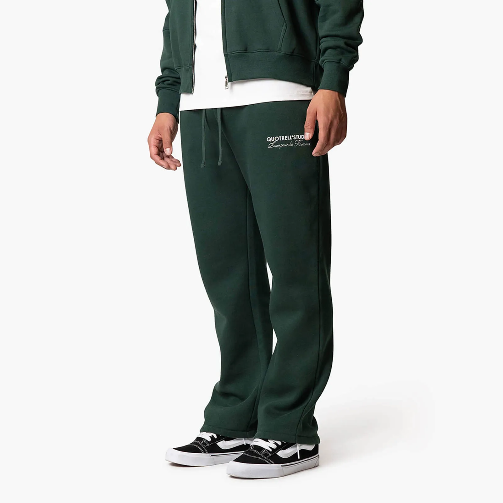 STUDIOS PANTS | PETROL/WHITE