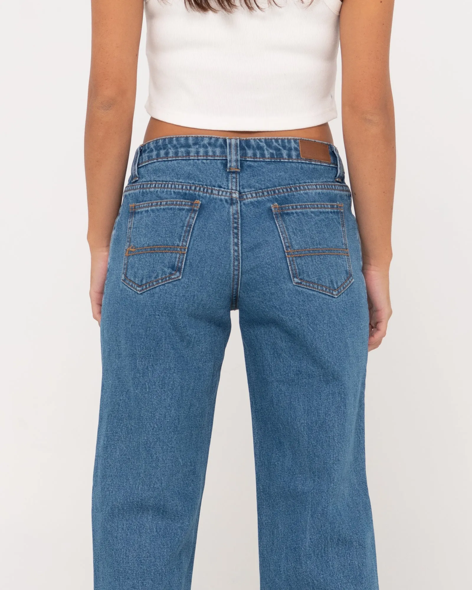 Super Low Rise Straight Leg Jean