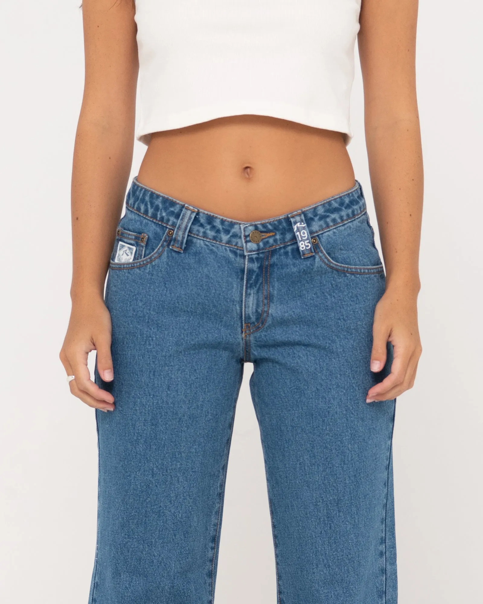 Super Low Rise Straight Leg Jean