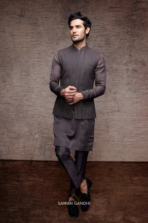 Taupe nehru set