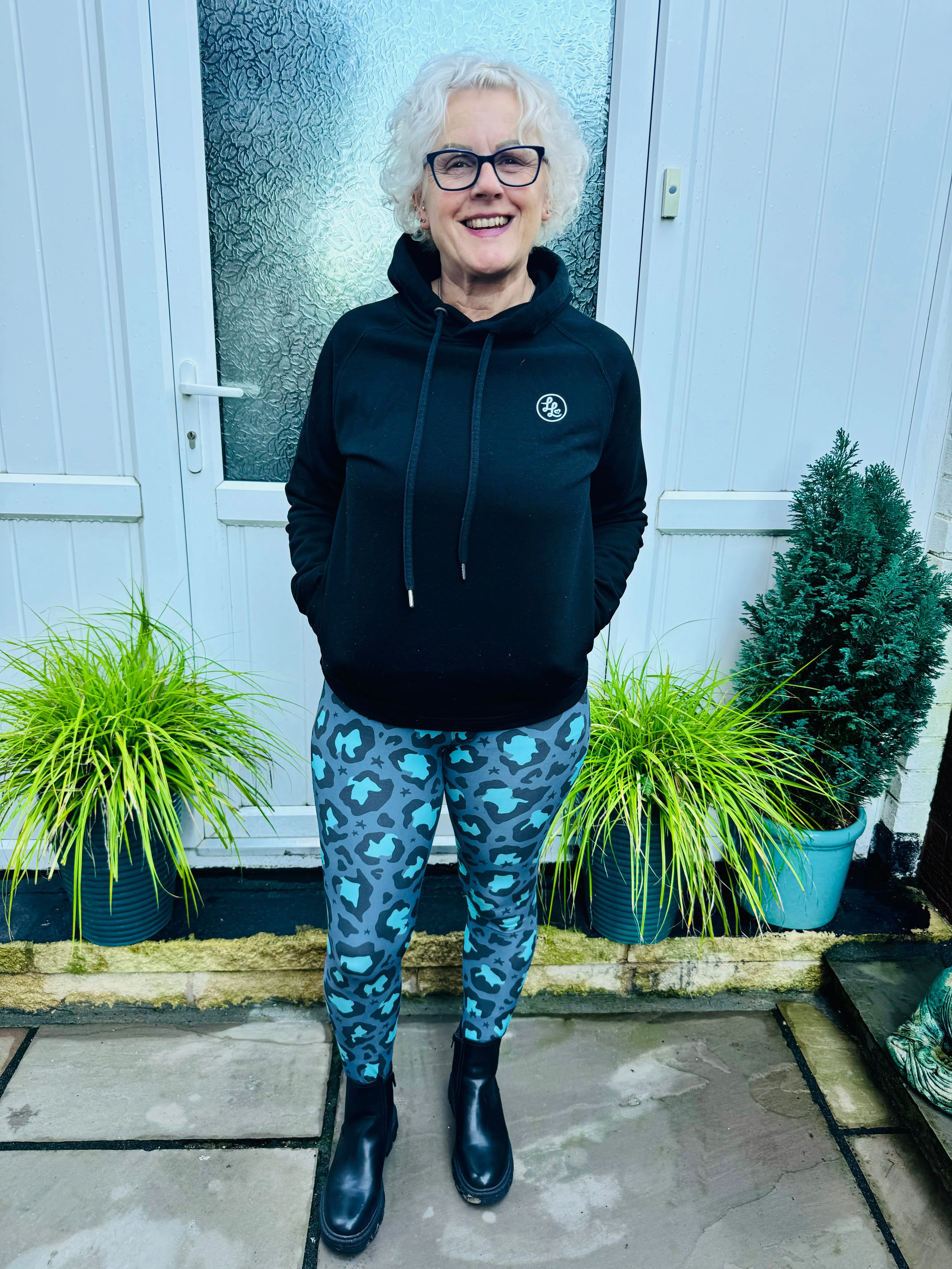 Teal Leopard CASUAL Leggings