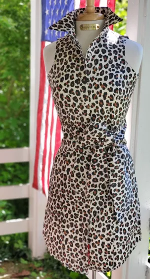 THE LEOPARD ROOM DRESS WITH SASH