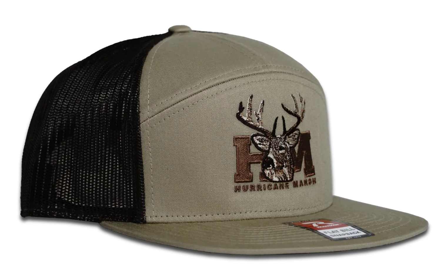 The Trophy Buck Khaki/Brown Richardson 7 Panel Hat