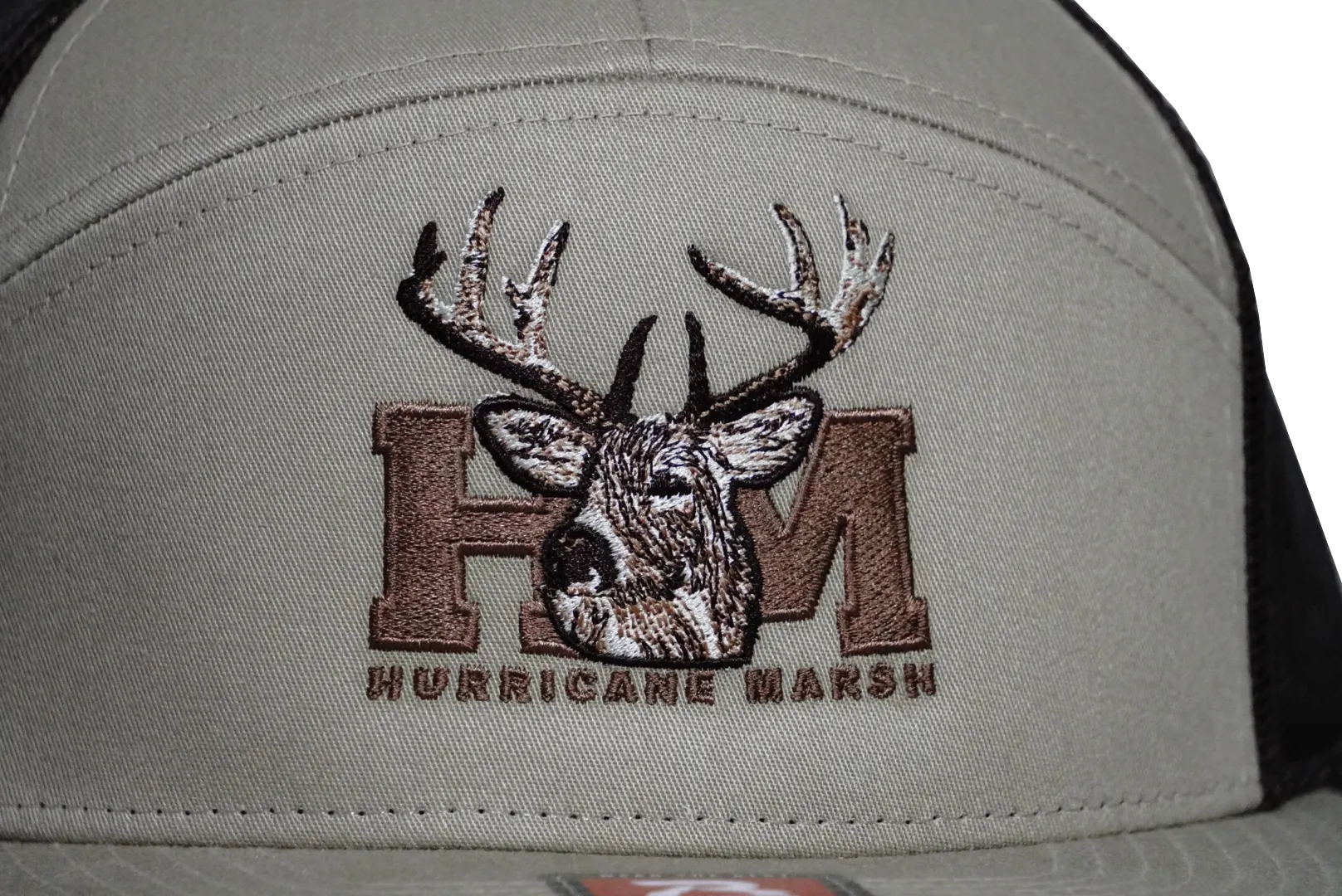 The Trophy Buck Khaki/Brown Richardson 7 Panel Hat