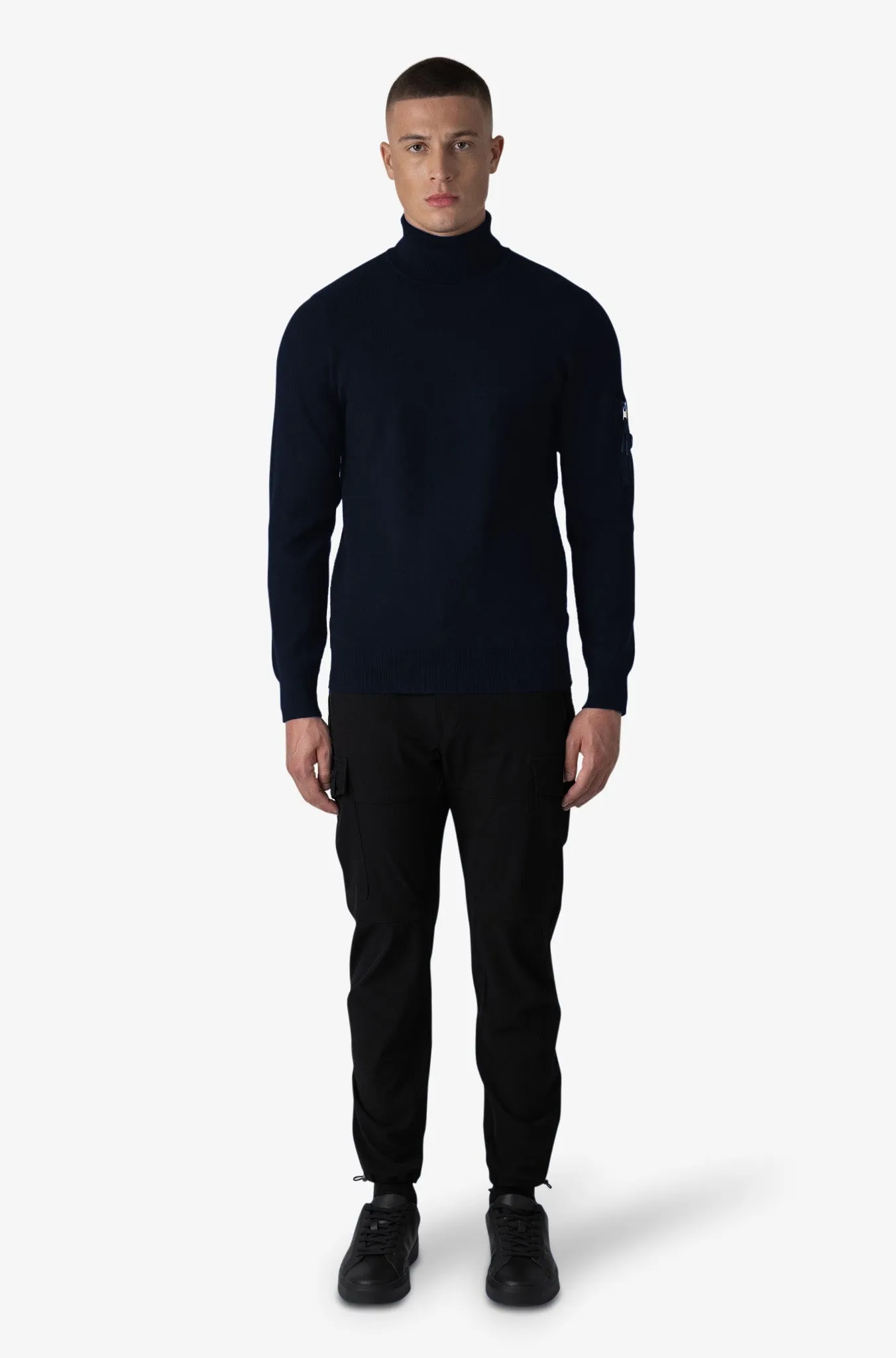 TORRO KNITTED SWEATER | NAVY