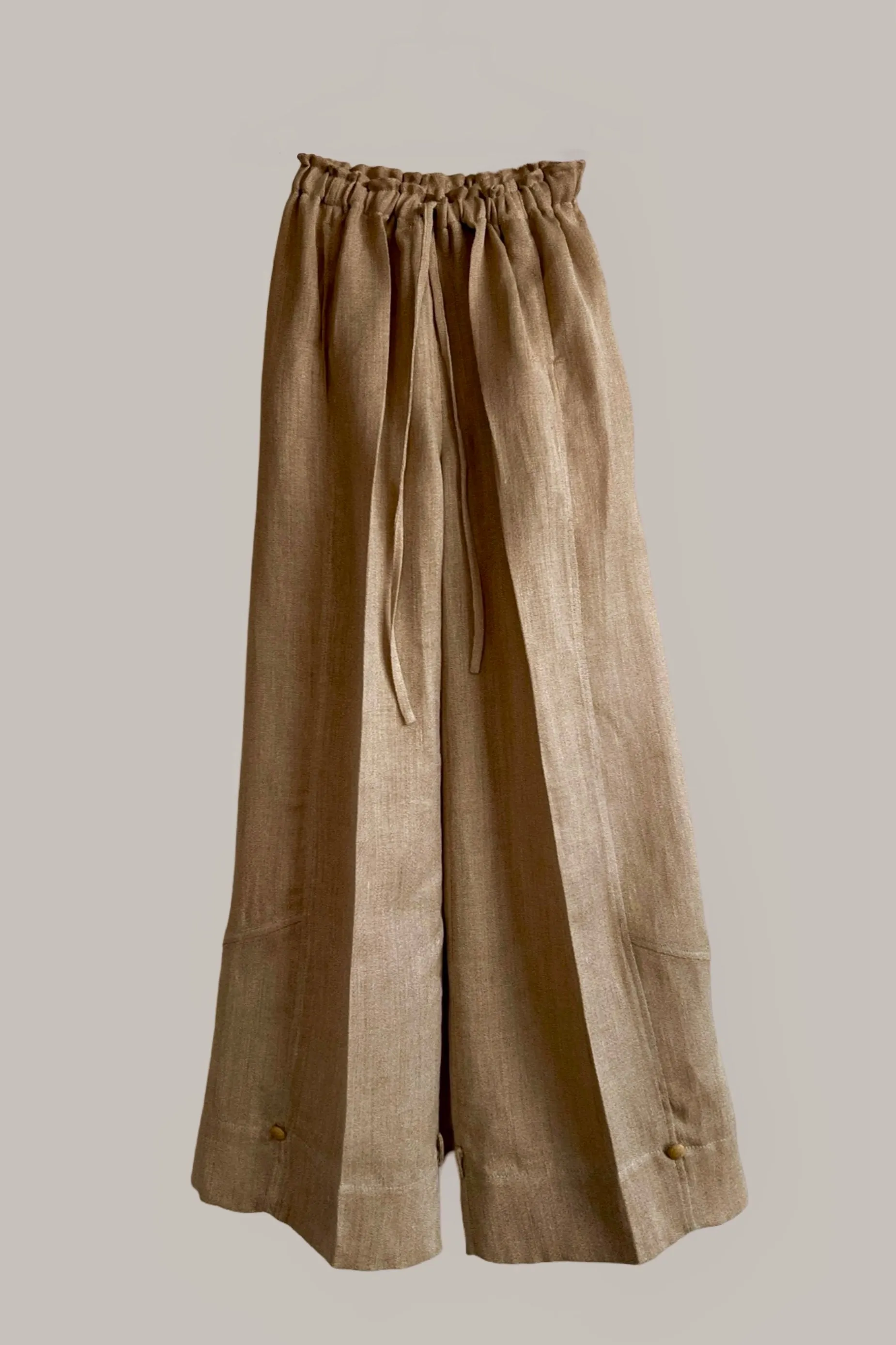 Transformer Trouser Burlap Sand Pebble Linen