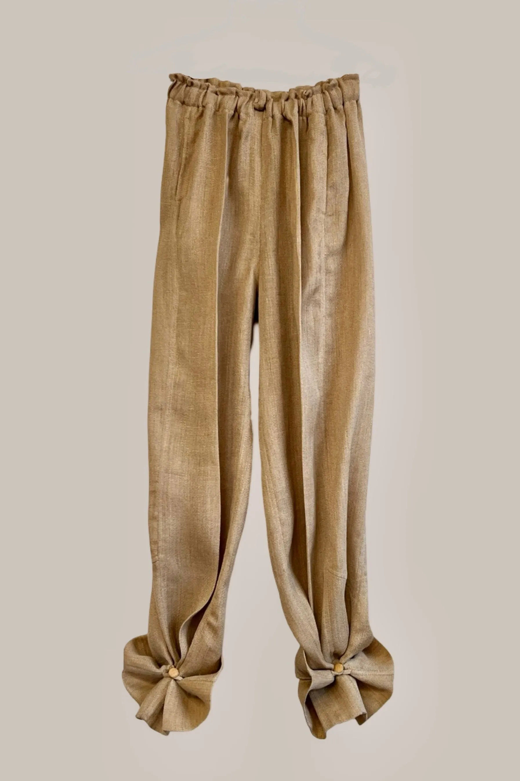 Transformer Trouser Burlap Sand Pebble Linen