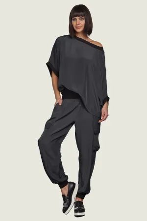 Washable Silk Bateau Top