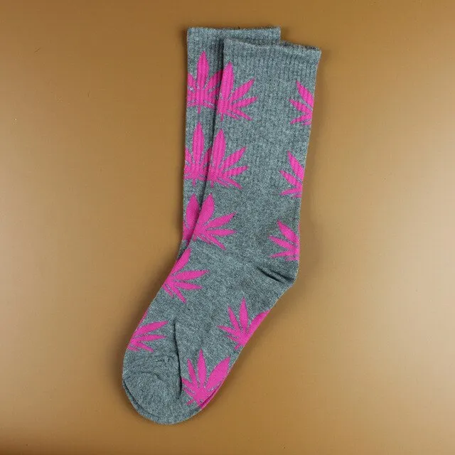 Weed Patterned Socks