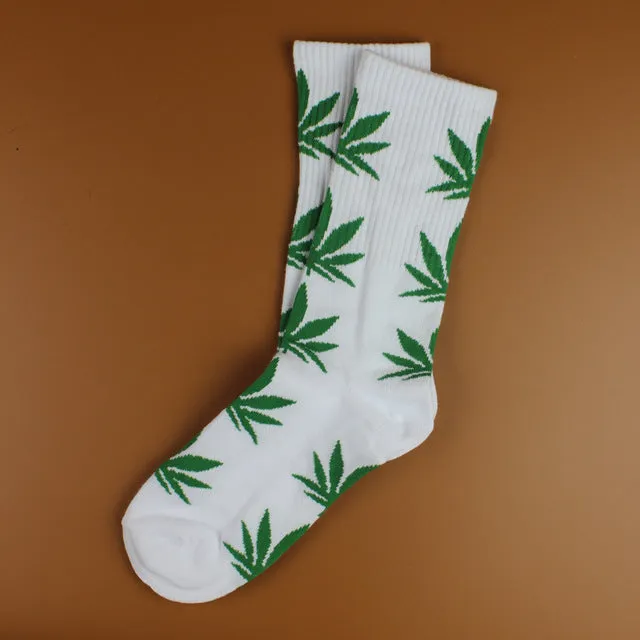 Weed Patterned Socks