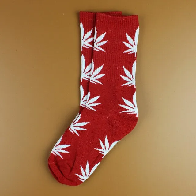 Weed Patterned Socks