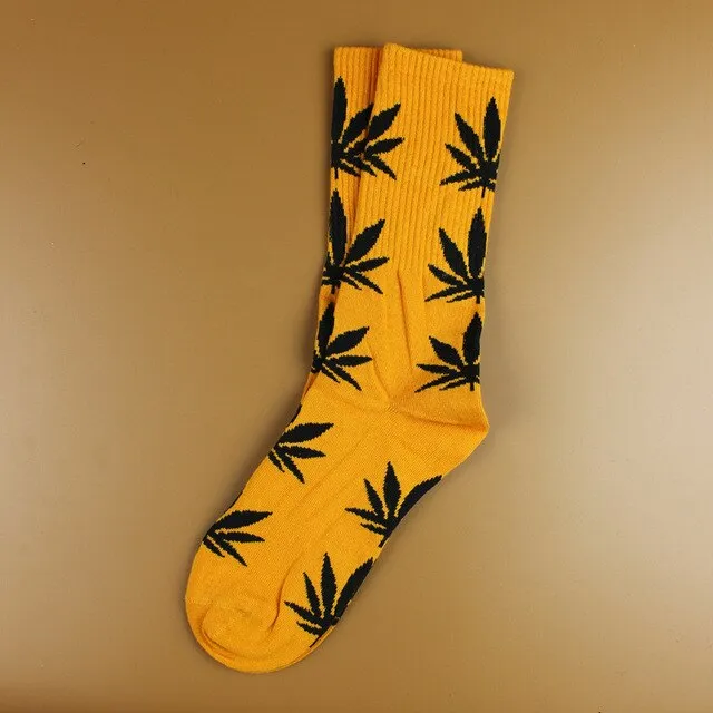 Weed Patterned Socks