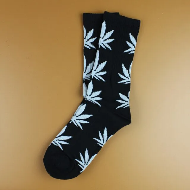 Weed Patterned Socks