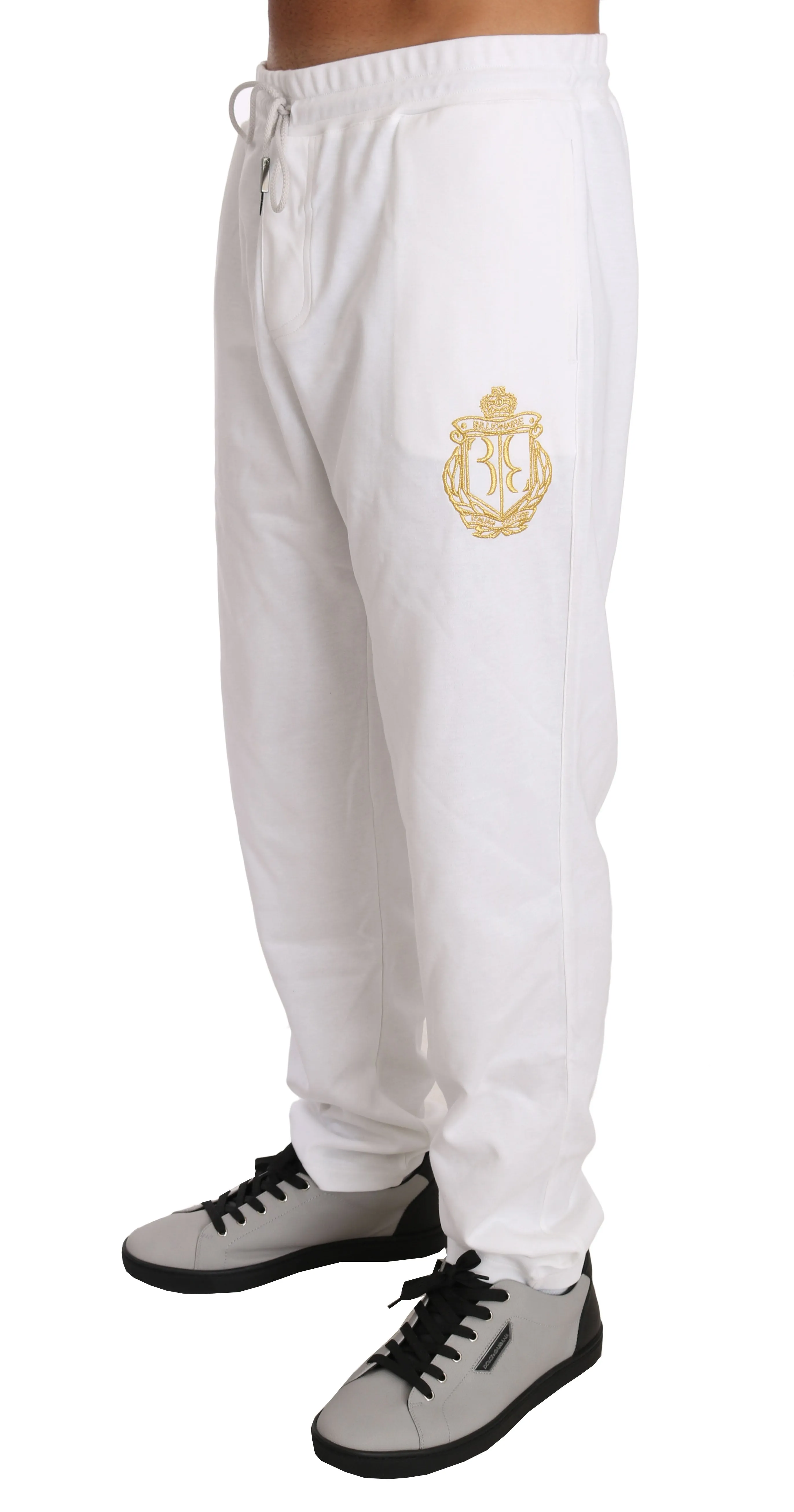 White Cotton Sweater Pants Tracksuit