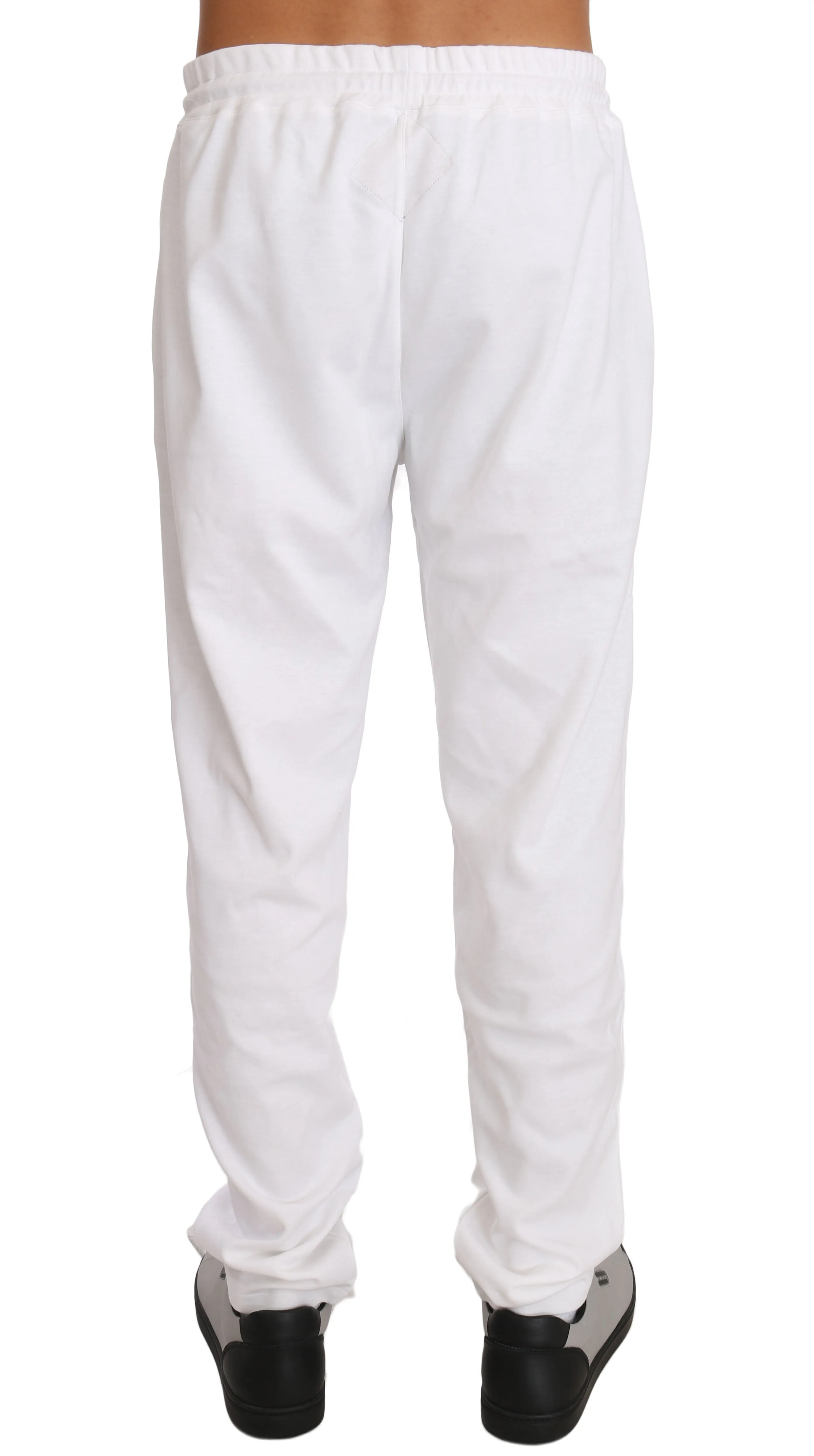 White Cotton Sweater Pants Tracksuit