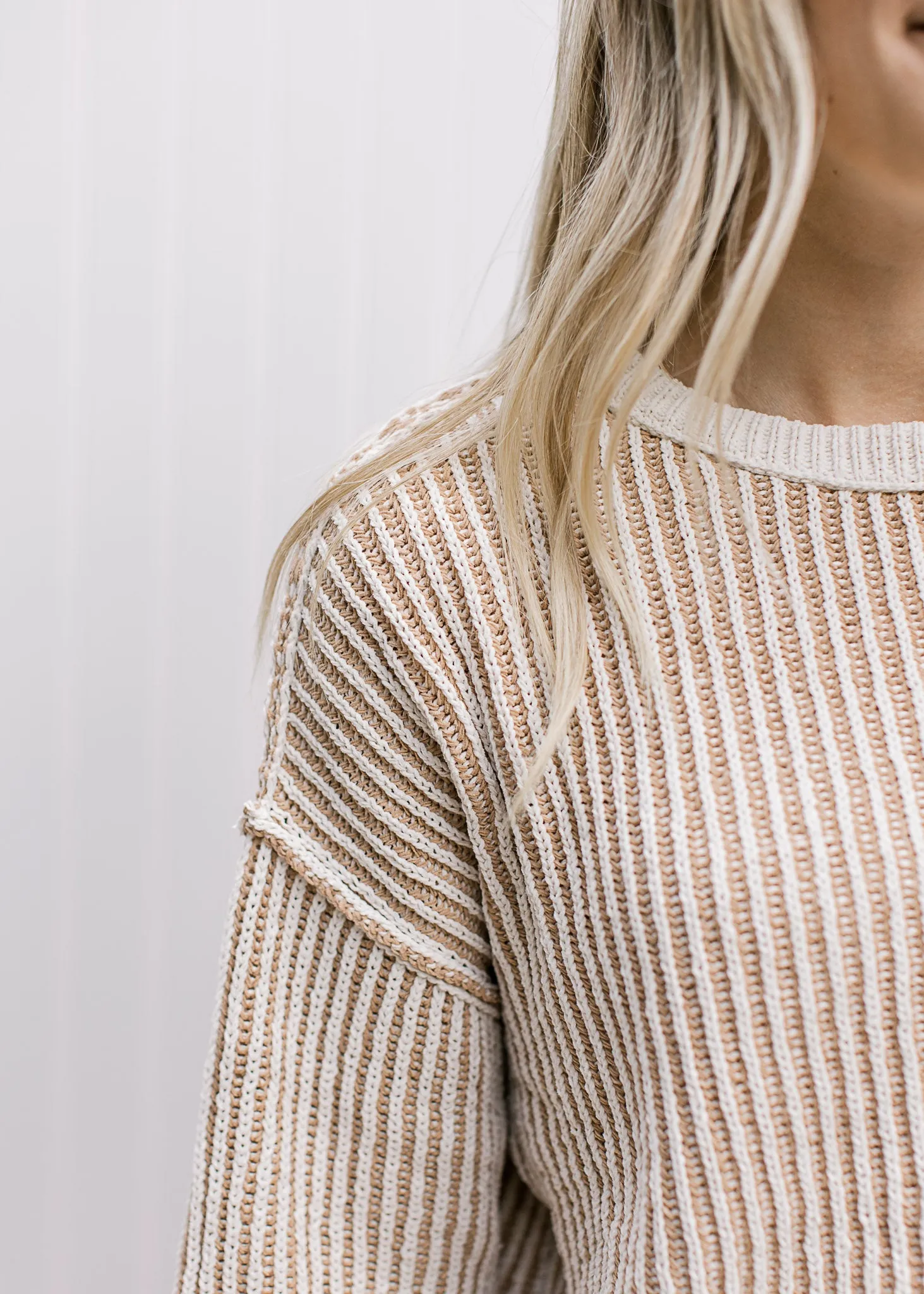 XZ Khaki Textures Sweater