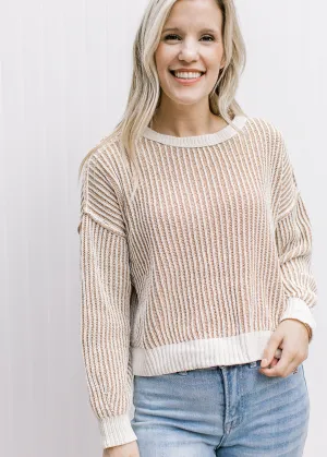 XZ Khaki Textures Sweater