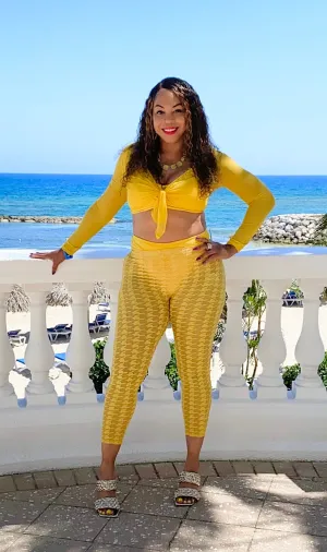 Yellow Burst Resort Set ! Cover up