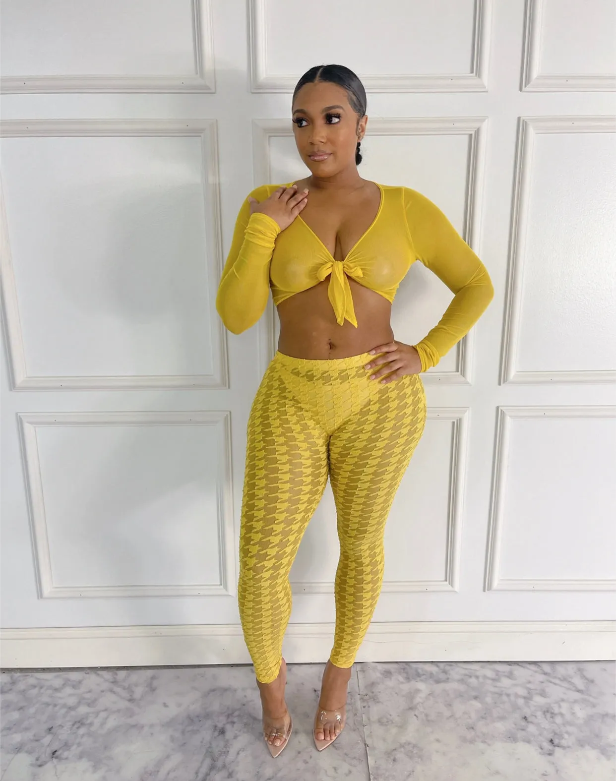 Yellow Burst Resort Set ! Cover up